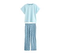 Next Blue Heart Short Sleeve Pyjamas
