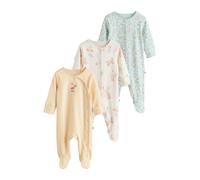 Next Pyjama bleu ciel / olive / orange clair / blanc, Taille 62