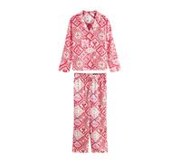 Next Pyjama bleu ciel / rose / rouge / blanc cassé, Taille S