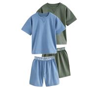 Next Pyjama bleu ciel / vert foncé, Taille 176