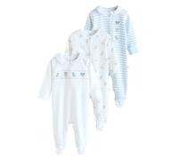Next Pyjama bleu clair / gris clair / orange / blanc, Taille 86