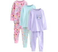 Next Pyjama bleu clair / jaune clair / violet / rose, Taille 116