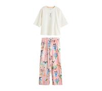 Next Pyjama bleu clair / vert clair / rose / blanc, Taille XXL-XXXL