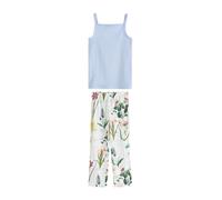 Next Pyjama bleu clair / vert / rose / blanc, Taille XS