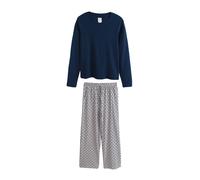 Next Pyjama bleu marine / bleu clair / orange clair / blanc, Taille XXXL