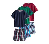 Next Pyjama bleu marine / émeraude / bourgogne / blanc, Taille 122