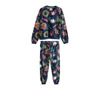 Next Pyjama bleu marine / noisette / vert / rouge, Taille 6XL-7XL