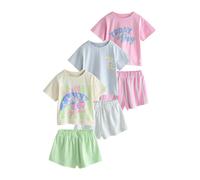 Next Pyjama chamois / bleu clair / vert clair / rose, Taille 92