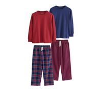 Next Pyjama chamois / bleu marine / rouge, Taille 122