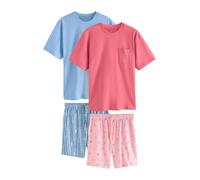 Next Pyjama court bleu / corail, Taille M