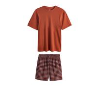 Next Pyjama court bleu foncé / cuivre, Taille XXL