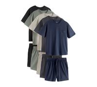 Next Pyjama court mastic / bleu marine / anthracite / vert pastel / noir, Taille XS