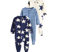 Next Pyjama crème / bleu marine / azur / blanc, Taille 68
