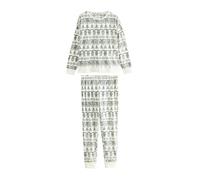 Next Pyjama écru / noir, Taille 4XL-5XL