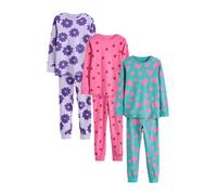 Next Pyjama émeraude / lavande / violet foncé / rose, Taille 128