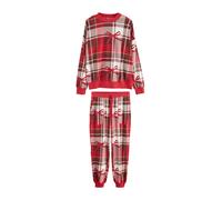 Next Pyjama émeraude / rouge / rouge foncé / blanc, Taille 6XL-7XL