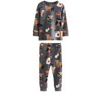 Next Pyjama 'Halloween' noisette / gris foncé / orange / noir, Taille 98