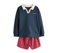 Next Pyjama ivoire / bleu marine / rouge, Taille 164