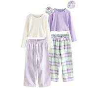 Next Pyjama jaune pastel / gris / vert pastel / lavande, Taille 166
