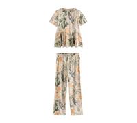Next Pyjama 'Kew' jaune / vert / poudre / blanc, Taille M
