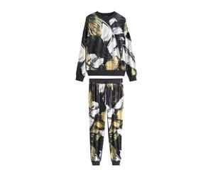Next Pyjama kiwi / vert foncé / noir / blanc cassé, Taille 6XL-7XL
