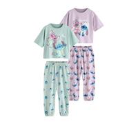 Next Pyjama 'Lilo & Stitch' bleu / menthe / violet pastel / blanc, Taille 122