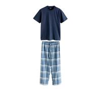 Next Pyjama long bleu / bleu marine / blanc, Taille XXL