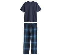 Next Pyjama long bleu / bleu marine / blanc, Taille XXL