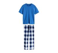 Next Pyjama long bleu / bleu nuit / blanc, Taille M
