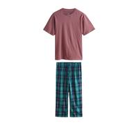 Next Pyjama long bleu marine / vert / rose / magenta, Taille S
