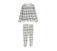Next Pyjama long écru / gris, Taille S