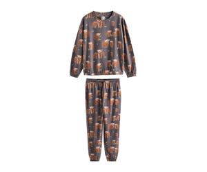 Next Pyjama marron / taupe / vert, Taille 6XL-7XL