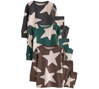 Next Pyjama nude / moka / anthracite / émeraude, Taille 110