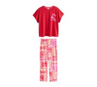 Next Pyjama orange / rose / rouge / blanc, Taille 6XL-7XL