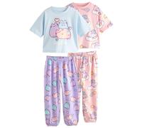 Next Pyjama 'Pusheen' bleu clair / violet / rose clair / blanc cassé, Taille 128