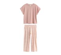 Next Pyjama rose ancienne / blanc, Taille 6XL-7XL