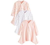 NEXT Bébé Fille Dors-Bien pour dysplasie de la Hanche 100% Coton, Lot de 3 Rose 3 Mois