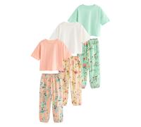 Next Pyjama vert clair / orange / blanc cassé, Taille 164