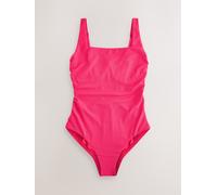 Next Raspberry Pink Pique Tummy Control Wired DD+ Square Neck Swimsuit