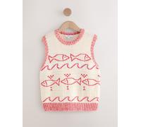 Next Red/Ecru Fish Knitted Tank