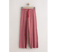 Next Red/Ecru Stripe Knit Look Wide Leg Trousers