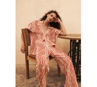 Next Red Ecru Wave Crochet Trousers