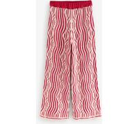 Next Red Ecru Wave Crochet Trousers