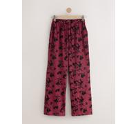 Next Red Flocked Gingham Wide Leg Trousers