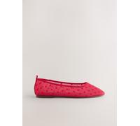 Next Red Forever Comfort Mesh Heart Ballet Flats Red EU 36 (UK 3.5)