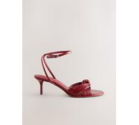 Next Red Forever Comfort Twist Hardware Heeled Sandals