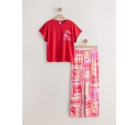 Next Red Palm Short Sleeve Pyjamas