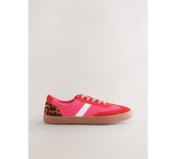 Next Red/Pink Forever Comfort Panelled Lace Up Trainers