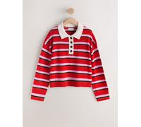 Next Red/Pink Stripe N. Premium 100% Wool Polo Jumper