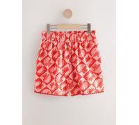 Next Red/Pink Summer Shorts With Linen Red/Pink 18